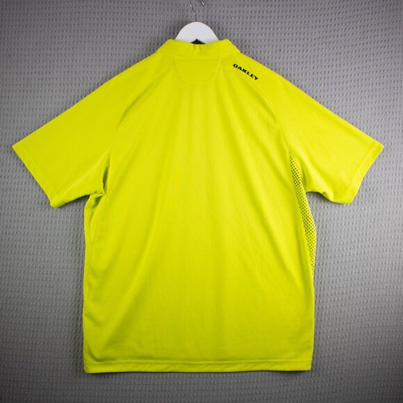 Oakley Regular Fit Yellow Button Up Mens XL - Picture 2 of 8